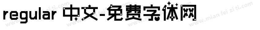 regular 中文字体转换